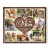 Custom Photo Collage Mom You Are The Heart Of Our Family Canvas Wall Art Personalized Mother’s Day Birthday Gift Form