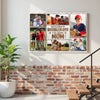 Custom Photo Collage My Favorite Baseball Players Calls Me Mom Canvas Wall Art Mother’s Day Gift For Mommy