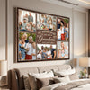 Custom Photo Collage My Favorite People Call Me Grandma Canvas Wall Art Personalized Mother’s Day Gift