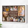 Custom Photo Collage The Bond Between A Mother And Son Is Unbreakable Canvas Wall Art Mother’s Day Gift For Mom - White