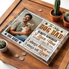Custom Photo Dog Dad Canvas - Personalized Wall Art Decor