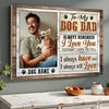 Custom Photo Dog Dad Canvas - Personalized Wall Art Decor