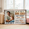 Custom Photo Dog Dad Canvas - Personalized Wall Art Decor