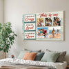 Custom Photo Family Canvas - This Is Us Wall Art with Personalized Quote