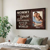 Custom Photo Mom To The World You Are One Person But Us Canvas Personalized Mother’s Day Gift For Mommy