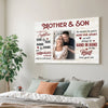 Custom Photo Mother And Son Canvas Wall Art Celebrating Mother’s Day Gift For Mom
