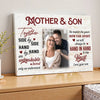 Custom Photo Mother And Son Canvas Wall Art Celebrating Mother’s Day Gift For Mom
