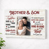 Custom Photo Mother And Son Canvas Wall Art Celebrating Mother’s Day Gift For Mom from - No Frame / 12x9