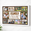 Custom Photo Collage Soccer Family A Little Bit Of Crazy Canvas Wall Art Gift For - White Frame / 12x9