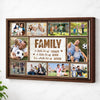 Custom Photo Collage Soccer Family A Little Bit Of Crazy Canvas Wall Art Gift For - Brown Frame / 12x9