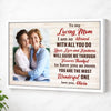 Custom Photo To My Loving Mom Canvas With Heartfelt Message Personalized Mother’s Day Gift For Mommy From Daughter