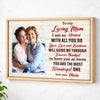 Custom Photo To My Loving Mom Canvas With Heartfelt Message Personalized Mother’s Day Gift For Mommy From Daughter