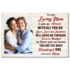 Custom Photo To My Loving Mom Canvas With Heartfelt Message Personalized Mother’s Day Gift For Mommy From Daughter