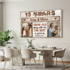 Custom Photo Wall Art Celebrating Years Together Canvas Personalized Grow Old Along With Me Gift Anniversary