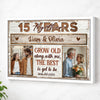 Custom Photo Wall Art Celebrating Years Together Canvas Personalized Grow Old Along With Me Gift Anniversary