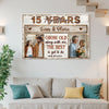 Custom Photo Wall Art Celebrating Years Together Canvas Personalized Grow Old Along With Me Gift Anniversary