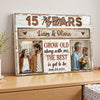 Custom Photo Wall Art Celebrating Years Together Canvas Personalized Grow Old Along With Me Gift Anniversary