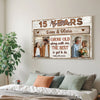 Custom Photo Wall Art Celebrating Years Together Canvas Personalized Grow Old Along With Me Gift Anniversary
