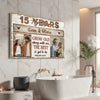 Custom Photo Wall Art Celebrating Years Together Canvas Personalized Grow Old Along With Me Gift Anniversary