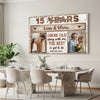 Custom Photo Wall Art Celebrating Years Together Canvas Personalized Grow Old Along With Me Gift Anniversary