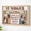 Custom Photo Wall Art Celebrating Years Together Canvas Personalized Grow Old Along With Me Gift Anniversary