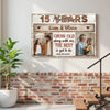 Custom Photo Wall Art Celebrating Years Together Canvas Personalized Grow Old Along With Me Gift Anniversary