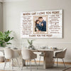 Custom Photo When I Say Love You More Wall Art Personalized Romantic Canvas For Couples Anniversary Gift Husband