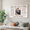 Custom Photo When I Say Love You More Wall Art Personalized Romantic Canvas For Couples Anniversary Gift Husband