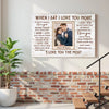 Custom Photo When I Say Love You More Wall Art Personalized Romantic Canvas For Couples Anniversary Gift Husband