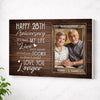 Custom Year Happy Anniversary If I Had My Life To Live Over Again I’d Find You Sooner Canvas Wall Art Wedding Gift