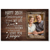 Custom Year Happy Anniversary If I Had My Life To Live Over Again I’d Find You Sooner Canvas Wall Art Wedding Gift
