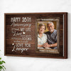 Custom Year Happy Anniversary If I Had My Life To Live Over Again I’d Find You Sooner Canvas Wall Art Wedding Gift