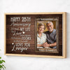 Custom Year Happy Anniversary If I Had My Life To Live Over Again I’d Find You Sooner Canvas Wall Art Wedding Gift