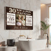 Custom Years Together We Build A Life Loved Canvas Wall Art Personalized Romantic Decor For Couple Anniversary Wedding