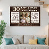 Custom Years Together We Build A Life Loved Canvas Wall Art Personalized Romantic Decor For Couple Anniversary Wedding