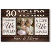 Custom Years Together We Build A Life Loved Canvas Wall Art Personalized Romantic Decor For Couple Anniversary Wedding