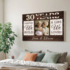 Custom Years Together We Build A Life Loved Canvas Wall Art Personalized Romantic Decor For Couple Anniversary Wedding