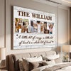 Family Photo Collage Canvas Personalized A Little Bit of Loud Whole Lot Love Custom Gift for Mom or Dad