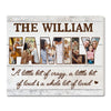 Family Photo Collage Canvas Personalized A Little Bit of Loud Whole Lot Love Custom Gift for Mom or Dad