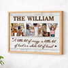 Family Photo Collage Canvas Personalized A Little Bit of Loud Whole Lot Love Custom Gift for Mom or Dad - Natural Frame