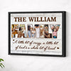 Family Photo Collage Canvas Personalized A Little Bit of Loud Whole Lot Love Custom Gift for Mom or Dad - Black Frame