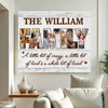 Family Photo Collage Canvas Personalized A Little Bit of Loud Whole Lot Love Custom Gift for Mom or Dad