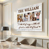 Family Photo Collage Canvas Personalized A Little Bit of Loud Whole Lot Love Custom Gift for Mom or Dad