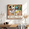 Family Photo Collage Custom Canvas Love Heart Personalized Wall Art Parents Gift For Children