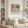 Family Photo Collage Custom Canvas Love Heart Personalized Wall Art Parents Gift For Children
