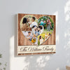 Family Photo Collage Custom Canvas Love Heart Personalized Wall Art Parents Gift For Children