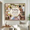 Family Photo Collage Custom Canvas Where Life Is Begins And Love Never Ends Personalized Wall Art Parents Gift