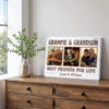 Grampie And Grandson Best Friends For Life Personalized Custom Photo Canvas Print Wall Art Fathers Day Gift