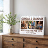 Grandad And Grandson Best Friends For Life Personalized Custom Photo Canvas Print Wall Art Fathers Day Gift