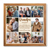 Grandpa Custom Canvas Personalized Name And Photo Gift for Birthday or Father’s Day - 12x12